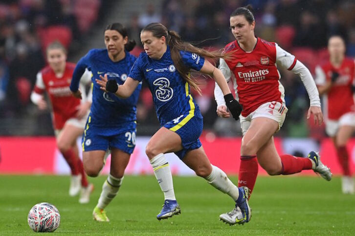 El Chelsea buscará el billete a cuartos cuatro días después de imponerse al Arsenal en la final de la FA Cup en Wembley. (Ben Stansall/AFP)