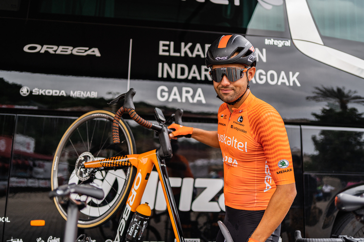 Jokin Aranburuk hiru urte egin ditu Euskaltelen maillotarekin. (EUSKADI FUNDAZIOA)