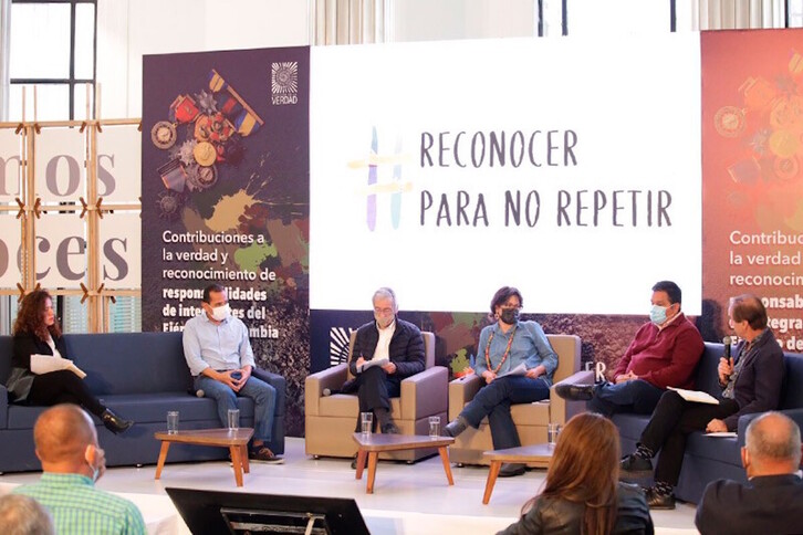 Este 1 de diciembre, varios militares colombianos participaron en un acto de reconocimiento organizado por la Comisión de la Verdad. (COMISIÓN DE LA VERDAD)