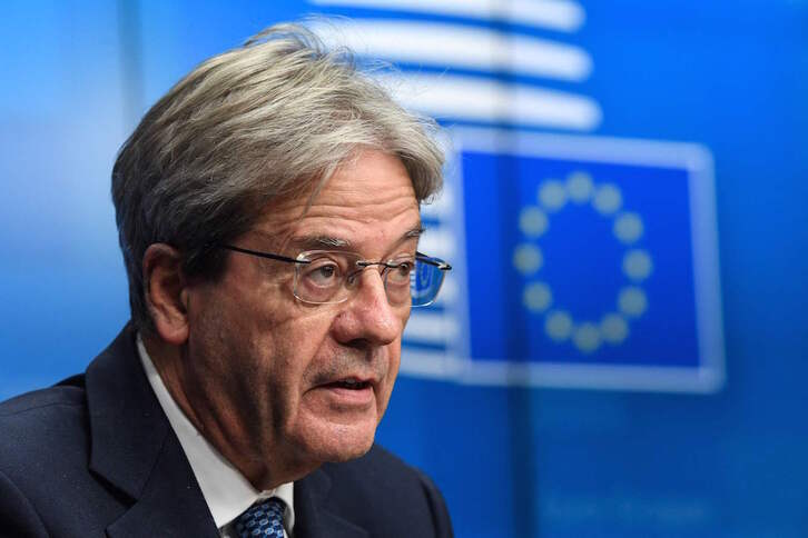 El comisario de Economía de la UE, Paolo Gentiloni (John THYS/AFP)
