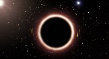 Captura de un vídeo del Observatorio Europeo Austral que reproduce el movimiento de las estrellas alrededor del agujero negro Sagitario A*. (European Southern Observatory, ESO)