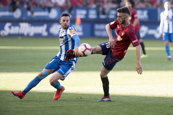 La última vez que se vieron las caras Osasuna y Deportivo fue en abril de 2019, la temporada del ascenso rojillo. (Iñigo URIZ/FOKU)