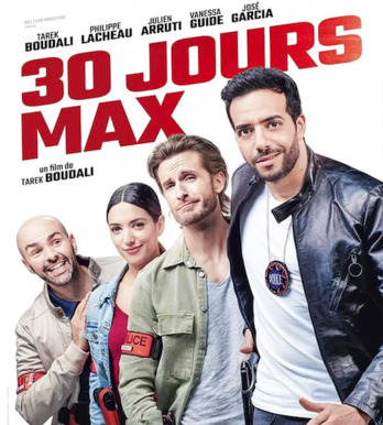 Cartel con Julien Arruti, Vanessa Guide, Philippe Lacheau y Tarek Boudali. (NAIZ)