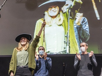 Nerea Ibarzabal Salegi, txapela jantzita. (Marisol RAMIREZ/FOKU)