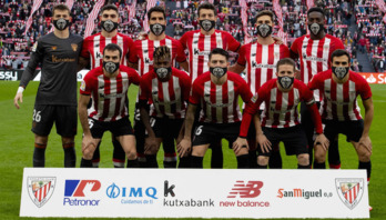 Yeray jugó tocado todo el partido ante el Betis. (@AthleticClub)