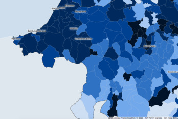 Euskal Elkargoak estaltzen duen lurraldean zein den herriz herri pandemiaren aztarna jakin daiteke geodes plataformara jo ez gero. (pantaila-argazkia)