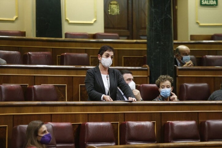 Mertxe Aizpurua ha intervenido este miércoles en el pleno del Congreso. (EH BILDU)