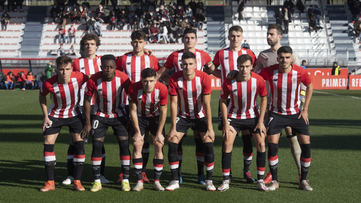 Iru y Nico Serrano fueron titulares en el último partido del filial. (@AthleticClub)