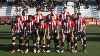 Iru y Nico Serrano fueron titulares en el último partido del filial. (@AthleticClub)