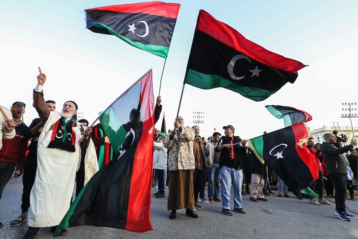  Celebración del 70 amniversario de la independencia de Libia. (MAHMUD TURKIA-AFP) 