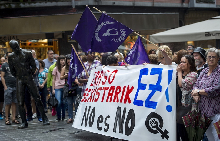 Foto de archivo de un movilización contra una agresión machista. (Marisol RAMIREZ / FOKU)