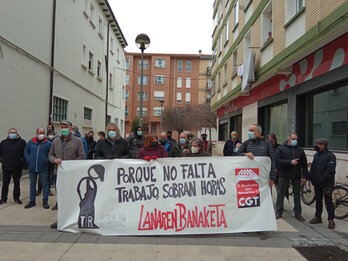 Foto de archivo de una movilización de CGT. (@CGTnafarroa)