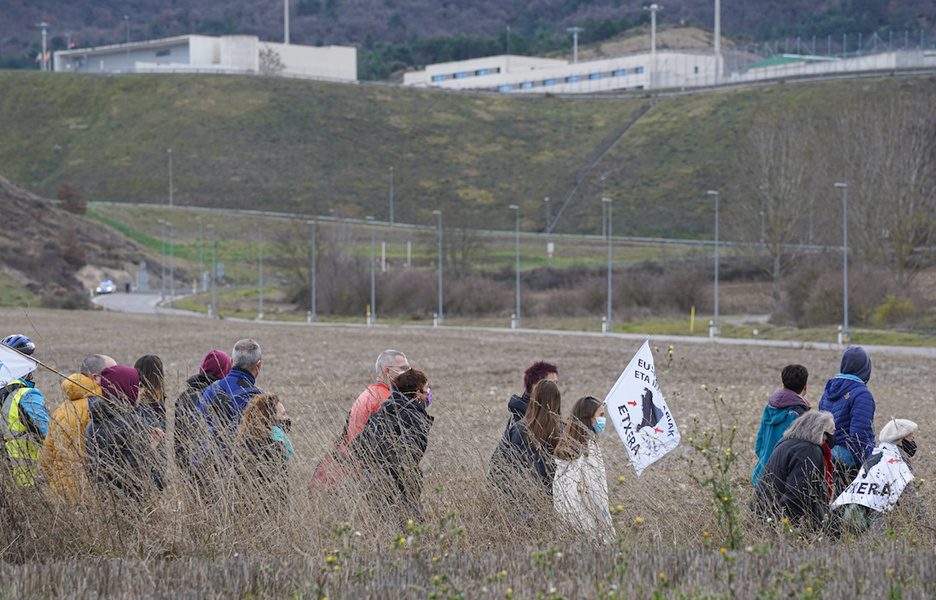 Marcha de Sare a la prisión de Zaballa. (Jagoba MANTEROLA / FOKU) Marcha de Sare a la prisión de Zaballa. (Jagoba MANTEROLA / FOKU)