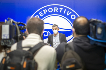 Mendilibar, Mendizorrotzan eginiko aurkezpen ofizialean. 