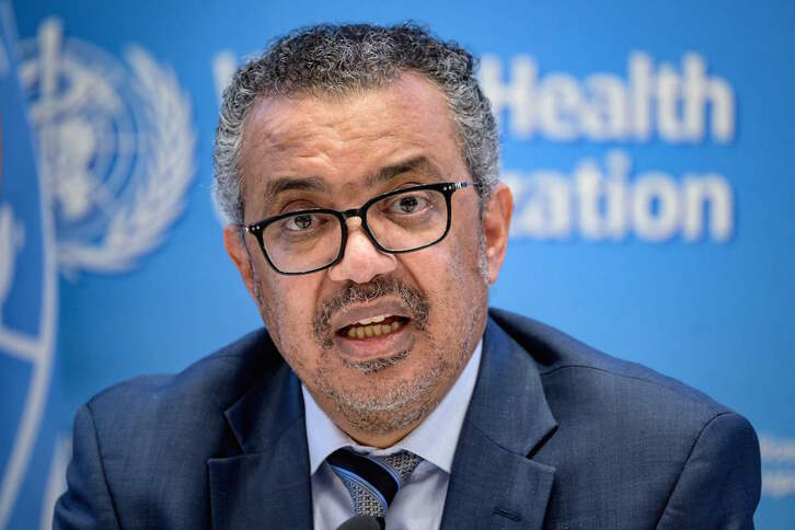 Tedros Adhanom Ghebreyesus durante una rueda de prensa.