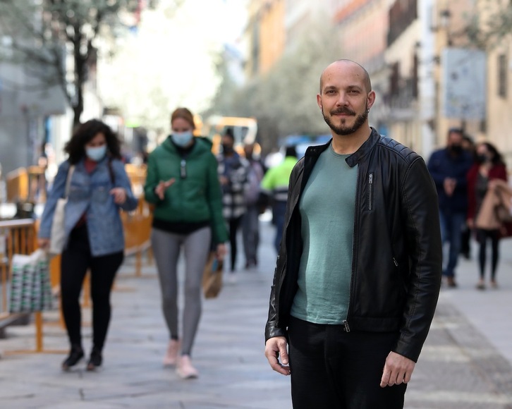 Igor Fernández, en Madrid, donde vive.
