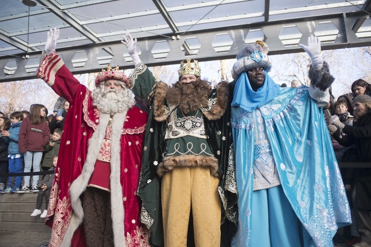 Los Reyes Magos volverán a recorrer las calles de Donostia el 5 de enero.