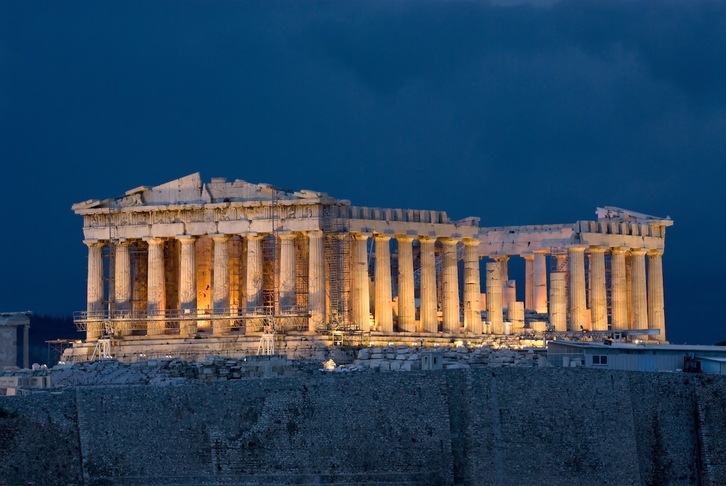 Imagen del Partenón de Atenas.