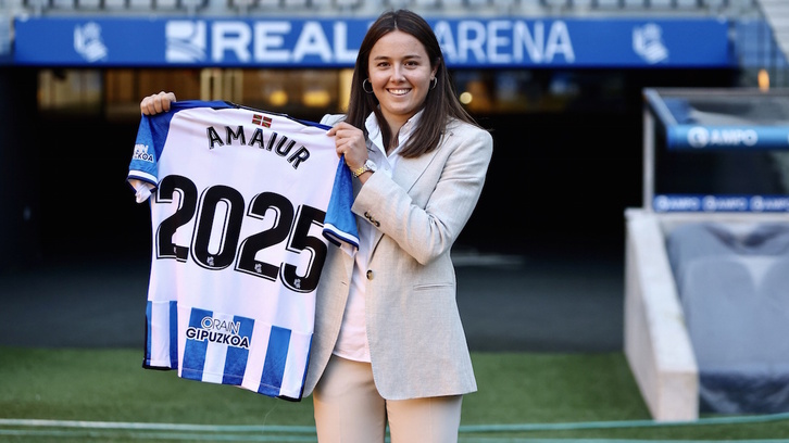 Amaiur Sarriegi seguirá vistiendo la camiseta de la Real hasta 2025.