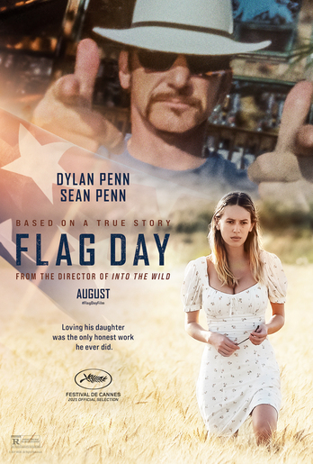 Cartel de la película con Sean Penn y su hija Dylan Penn.