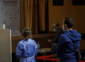 Centro de autotest puesto en marcha en Donostia.