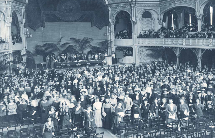 Congreso de la Liga Internacional de las Mujeres en La Haya en 1915. 