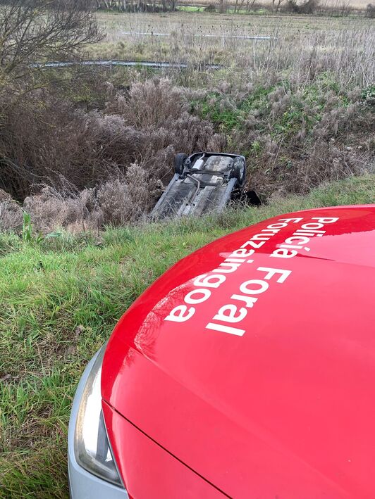 Un hombre ha fallecido tras sufrir un accidente de tráfico a la altura de Muruzabal.