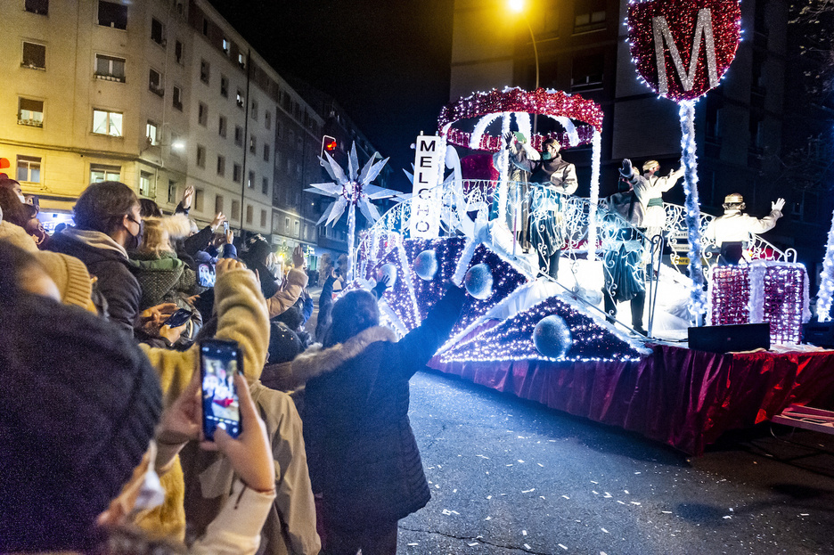 Carroza de Melchor en Gasteiz. 