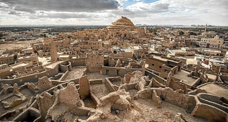 Siwa oasian, Shali hirigune historikoa. JALED DESOUKI-AFP