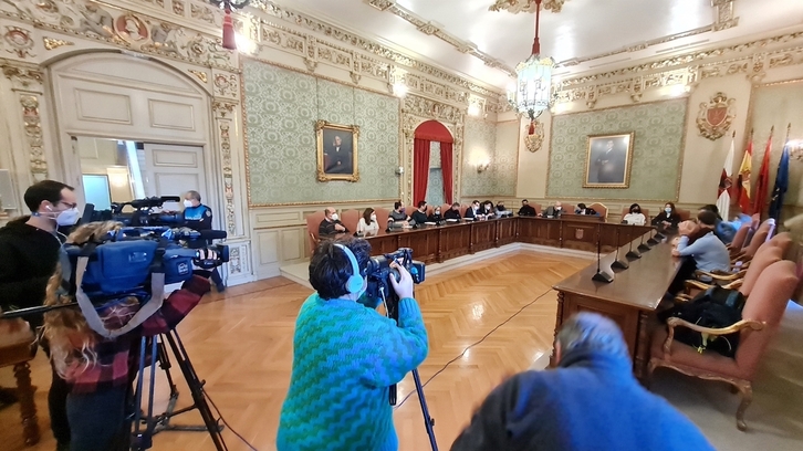 Pleno que ha tenido lugar esta mañana en Tutera.