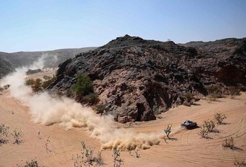Peterhansel en la décima etapa del Dakar 2022. 