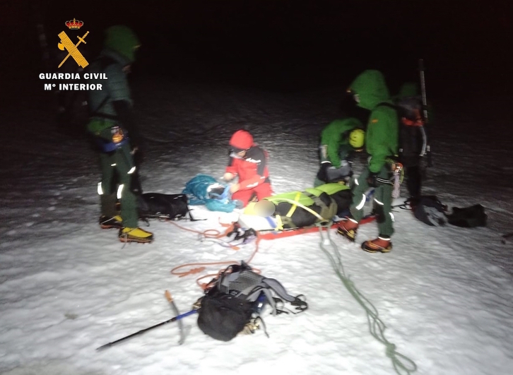 Rescate de un barakaldés en el pico Acherito de Huesca. 