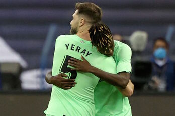 Yeray y Nico Williams, los dos goleadores del Athletic. (