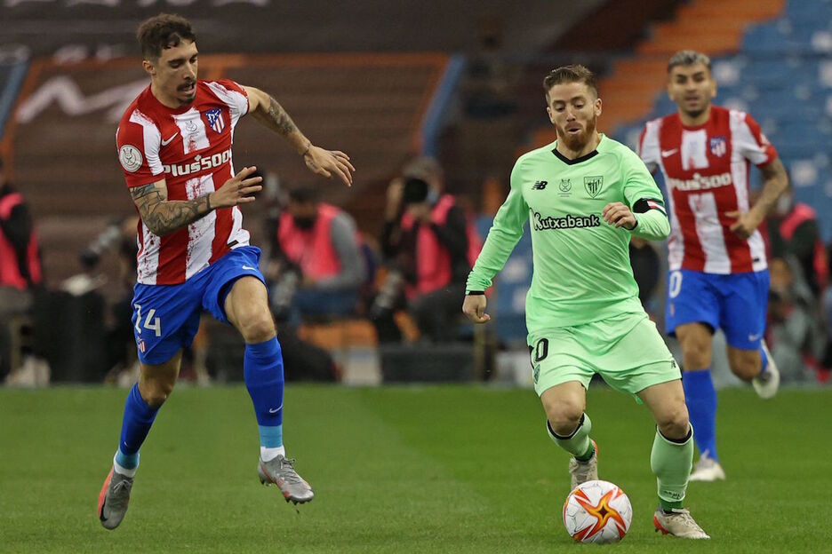 Iker Muniain ha lanzado el corner y la falta que han acabado en los dos goles del Athletic.