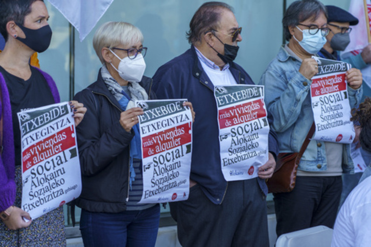 Concentración de Stop Desahucios Gipuzkoa.