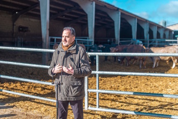 Carlos Iturgaiz, en Kuartango. 