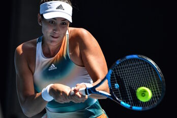 Aunque se ha complicado la vida en el segundo set, Muguruza ha acabado imponiéndose a Burel.