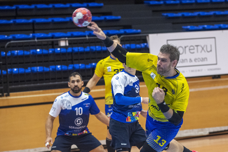 Julen Aginagalde Benidormen aurka iazko denboraldian.