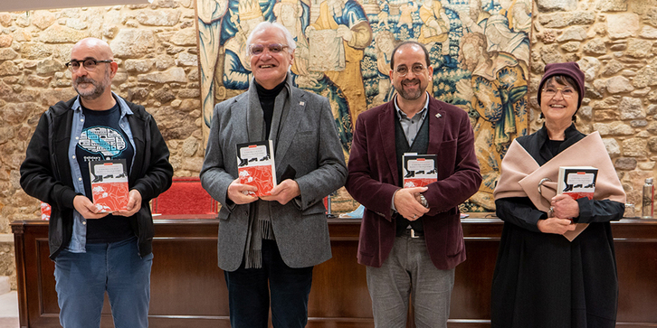 Francisco Castro, Víctor F. Freixanes, Henrique Monteagudo y Margarita Ledo.