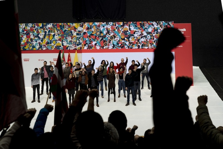 Sortuk bere hirugarren kongresua itxi du gaur Bilbon, Bizkaia pilotalekuan.