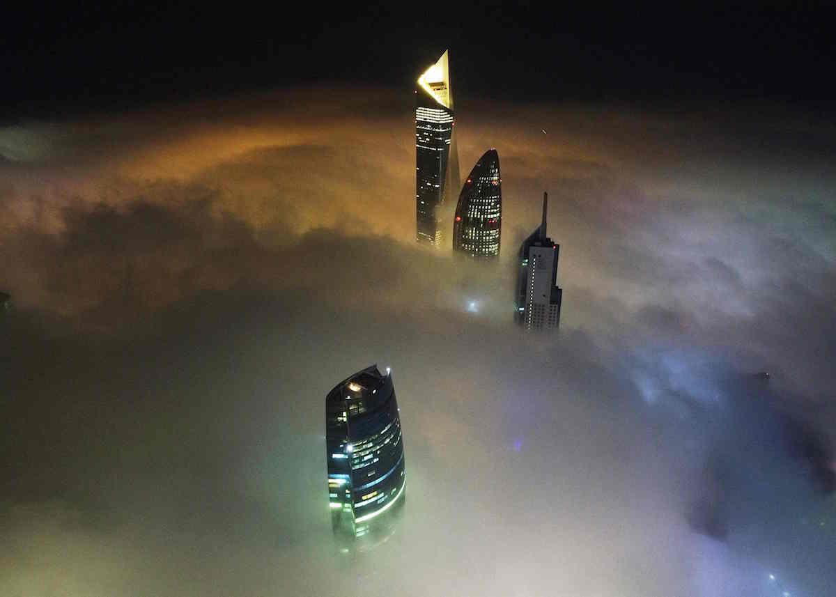 Imagen de los rascacielos de Kuwait City. (Yasser AL-ZAYYAT/AFP)