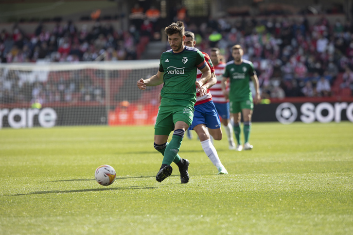 David García ha anotado el primer gol de Osasuna en un córner.