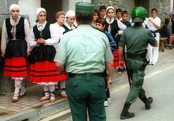 Imagen de una actuación de la Guardia Civil.