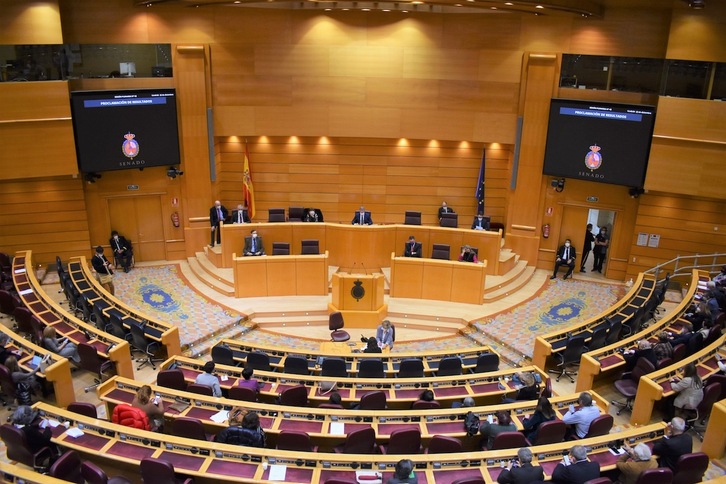 Imagen reciente del Senado español.