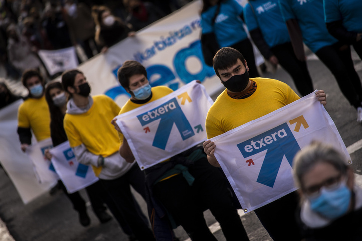 Urtarrilaren 8an Donostian eginiko mobilizazioa.