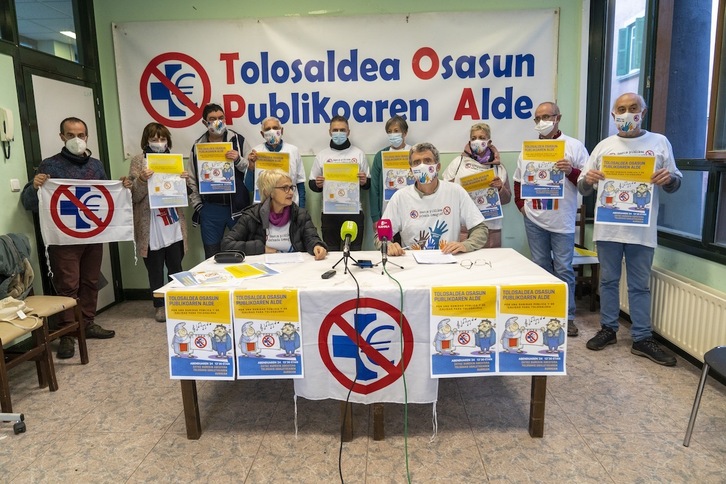 Imagen de archivo de una rueda de prensa de Topa el pasado diciembre de 2021.