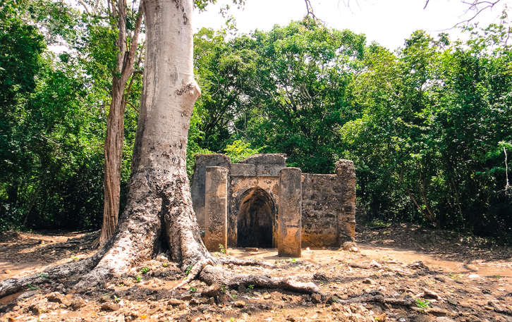 Imagen de las ruinas de Gede.