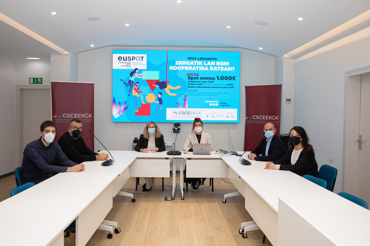 Euspot lehiaketaren 11. edizioaren aurkezpen ekitaldia.