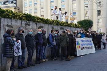 Gasteizen Sare eta Etxeratek egindako elkarretaratzea. 