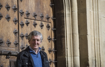José Mari Esparza, editor y miembro de la Plataforma Navarra en Defensa del Patrimonio.